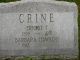 Ernest Theodore Crine and Barbara Hawkins Headstone