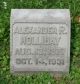 Alexander R. Holliday Headstone