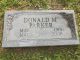 Donald McKay Parker Headstone