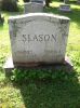 Charles Bentzlee Slason and Sarah L. Burritt Headstone