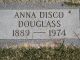 Anna Disco Douglass Headstone