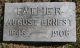 August Ernest Headstone