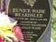 Eunice Wade Beardslee Headstone