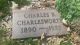 Charles Badlaugh Charlesworth Headstone