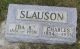 Charles A. Slauson and Ida Belle Rynerson Headstone