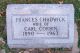 Frances Chadwick Corbin Headstone