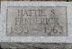 Harriett (Hattie) S. Osborn Taylor Frederick Headstone