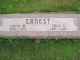 Fred E. Ernest and Edith M. Slawson Headstone