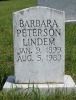Barbara H. Davis Peterson Lindem Headstone