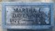 Martha Davenport Headstone