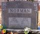 Edgar Norman and Freda Norman Headstone