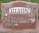 Bertil C. Olson and Donna Mae Bouffiou Headstone