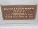 Leland Fancis Powers Headstone