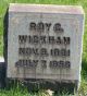 Roy C. Wickham Headstone