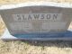 Edward H. Slawson and Oleva Groff Headstone