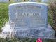 George W. Slayton and Mary Ellen Newton headstone