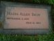 Hazel Louise Allen Snow Headstone
