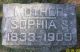 Sophia Crapo (Swigant) (Tupper) Headstone