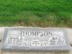 Ira C. Thompson and Nellie E. Johnston Headstone