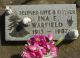 Ina Evelyn Wood Warfield Headstone