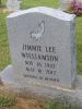 Jimmie Lee Williamson Headstone