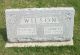William H. Wilson and Carrie Dorcas Tallman Headstone