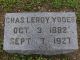Charles Leroy Yoder Headstone