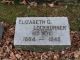 Elizabeth G (Cahrs) Lockburner Headstone