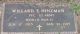 Willard E. Hinzman Headstone