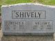William E. Shively and Florence A. Knox Headstone
