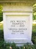 Jack Willson Horner Thompson and Virginia Hoover Headstone